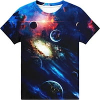 Wisree Boys Košulje Girls Graphic 3D Novelty Majice za djecu Unise kratki rukav Ters majica za 4 godine