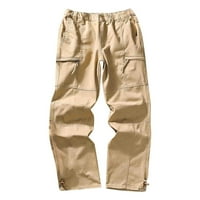 HUNPTA teretni pantalone za muškarce modni casual multi džepni kopč za kopče muške teretne hlače na