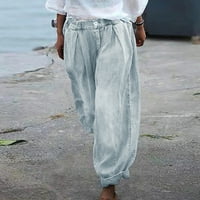 IOPQO traperice za žene Ženske traperice Denim traper Print Trouserspants za žene Ženske hlače