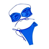 Caveitl bikinis za žene, žene čvrsti zavojski seksi bikini push-up podstavljeni kupaći kostimi kupalište