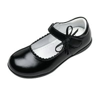 Cipele za djevojke Dječje kožne cipele Lagana i svestrana kopča cipele crna veličina 38