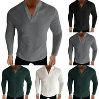 Majica dugih rukava majica V izrez bluza mišića Activeweb pulover vrhovi