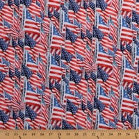 Pamučne zastave po cijeloj Sjedinjenim Američkim Državama SAD zvijezde i pruge pamučna tkanina otiska