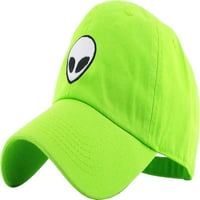 Alien Lime tata šešir bejzbol kapa Polo stil Podesivi NASA Galaxy svemirski brod Ufo Face et e.t. Tanjur