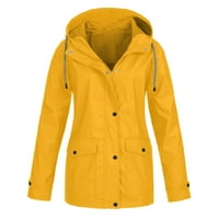 Zkozptok Kišna jakna za žene plus veličine planinarenje vanjskim kapuljačom s kapuljačom s kapuljačom