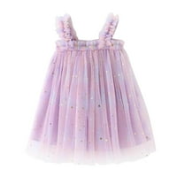 Littler Girls 'suspender mrežaste haljine rukavice šareno tulle tutu puffy princeza suknja