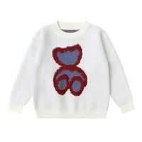 Godderr 3-6Y dječaci Djevojke crtani medvjed džemperi Toddler Crewneck Pulover pletit Top Kids Deints