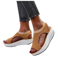 LoyisVidion ženske sandale čišćenje modne žene mrežaste cipele Ljetne sandale Peep toe debele dno udobne