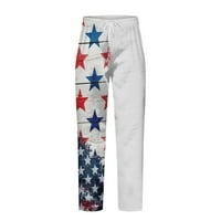 Super i povremene vibracije Himeway Muške hlače Ravna američka Dan nezavisnosti 3D Štampane modne kreativne