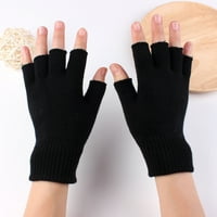 Xiaobai par crna rukavica za ruke za mir muškarci vunene pređu pletenice pune boje elastične toplo jahanje