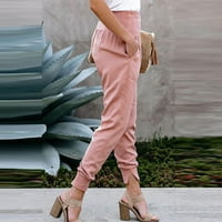 Deagia ženske dugenske hlače sa visokim strukom Žene modne casual visoke struke pantalone za prorezanje džepne boje duljine hlače Ležerne prilike 2xL # 1330
