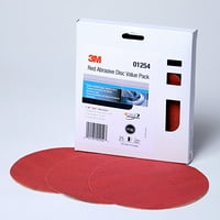 Crvena abrazivna Stikit Disk Pack Pack, 01254, u, P razredu, diskovi po kartonu, kartone po kućištu