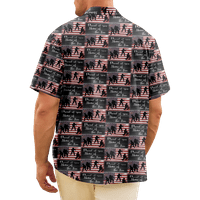 4. jula muška havajska majica USA Nacionalna zastava Grafički 3D košulja COLJA COLLAR casual svakodnevno