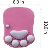 Tablica za mačka šapu s rezisterom za ručni milo Meka gel za ručni zglob Slatka dizajna-jastuka i udobna