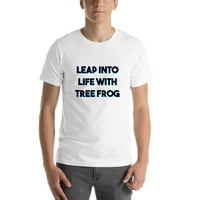 TRI Boja skoka u život sa drvećem žabljem pamučnom majicom kratkim rukavima od strane nedefiniranih