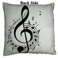 Muzička tema Reverzibilna sirena Sequin jastuk na jastuku Početna Dekor jastuk