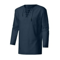 SIMPLMASYGENI CLEACHING Okrugli izrez Bluze i majice Casual okrugli vrat Pulover s dugim rukavima
