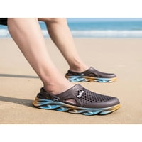 Welliumiy Muške klizne sandale Slip na ravnom sandalu izdužene ljetne papuče za klopove na plaži bazen