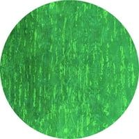 Ahgly Company u zatvorenom okruglu okrugli orijentalni tepih za zelenu industrijsku površinu, 7 'krug