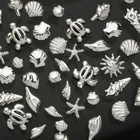 Cheers.us 3D 3D umjetnička dekoracija Bo Glitter Beach Style Ocean Life Shell Starfish Box alata za