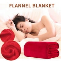 Shiusina Klima uređaj Pure Color Bobet Flannel Poklon Blaket Plain Boja pokrivač