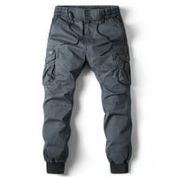 Muške taktičke ripstop teretne hlače Solidne boje multistepene lagane planinarske pantalone na otvorenom