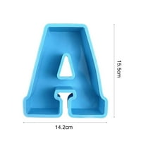 Kalup za abecedu velike veličine Nije lako razbiti silikonsko slovo A do z 3D ukrasa kalupa za zabavu