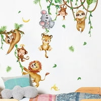 Zidne naljepnice Gerich Životinje Dječja soba Dnevna soba Zidni dekor Monkey Lion Koala Tiger