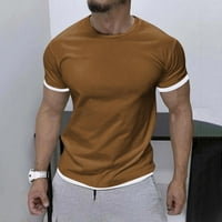 Workout T majice za muškarce Potpune majice za muškarce Muške proljeće Ljeto Casual Sports Colorblock