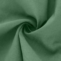 Pyju Ležerne opreze za žensku jesenu modu, plus veličine pamučne posteljine košulje dugih rukava majice