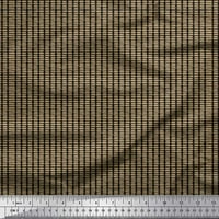 Soimoi crna mahovina Georgette tkanina četkica sažetak apstraktno tiskano tkaninsko dvorište široko