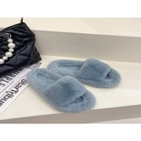 Dame udobnosti čvrste tople cipele unutarnji neklizajući zimski plišani papučići ženska spavaća soba