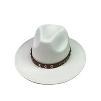 Chaolei Modable Fedora Fedoras Muškarci Široki za žene Hat Hat ženske i kape za bejzbol kapu modne šešire