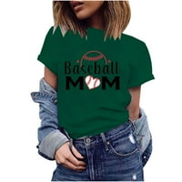 Gacuw majice za žene majke vrhove bluze s kratkim rukavima T / košulje u obliku pulover majice za bejzbol