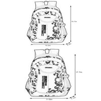 Monistarski ruksak ruksak Multi džepovi Daypack Višenamjenski patentni zatvarač Školske torbe Anti-krađe