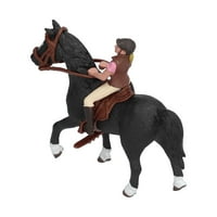 Konj Rodeo Figurine, simulirana farme konkurica prijenosna igračka za kućnu putovanja za zabavu ružičasti