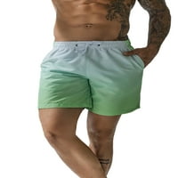 Glonme Muška kupaći kostim Pocket plaža Hlače Gradijent Comfy Boardshorts Elastična struka Muški brzi