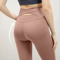 Ženske hlače High Squist Solid Boja Micro Flare i dizanje kuka Fitness Yoga Hlače
