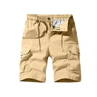 Muške hlače Muška odjeća za muškarce Slim Fit Multi džepni patentni zatvarač ravno noga pet hlača Ležerne