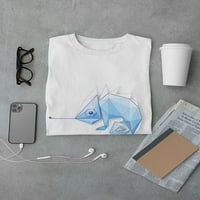 Poligonalna plava kameleon majica Muškarci -Image by Shutterstock, muški XX-Large