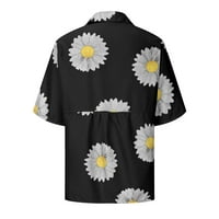 Pamučne majice kratkih rukava za žene Ljeto Slatka grafičko dugme za majice dolje T-majice rever v Radni