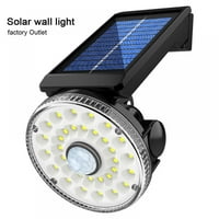 Solarna svjetla na otvorenom zidna lampa, vodootporna LED solarna sigurnosna svjetla sa senzorom pokreta