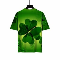 Košulje za žene čišćenje ženskih modnih vrhova smiješno St. Patrickov dan printe casual labavim fit