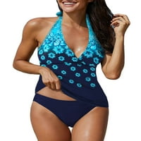 Acelitt tankini kupaći odijela za žene Leopard printova Tankini vrhunče sa kupaćim kostima