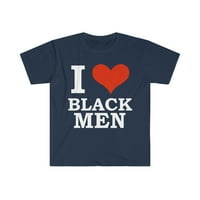 Ljubav crne muškarce Unise majica S-3XL crna je prekrasan crni ponos