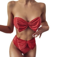 aiyuq.u Novoeuropsko i američko kupaće kostimi ženske svijetle svilene split bikini obrišite grudi