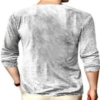Bluza Neilla Muška majica s dugim rukavima V izrez T majice Muška moda Basic Tee Muškarci Cross Print