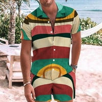 SCNOR MENS Atletski kratke hlače Muška havajska odjeća za plažu za ljetni boho kratke hlače