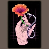 Opasni cvijet Žene Siva Heather Graphic Racerback TOP - dizajn od strane ljudi m