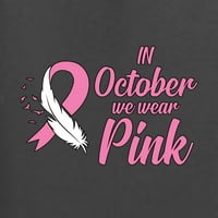 Divlji Bobby, u oktobru nosimo ružičastu, svijest o raku dojke, prednju i stražnju muškarcu Grafički